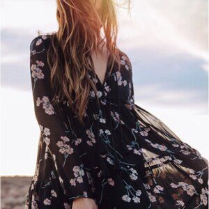 Christy Dawn Paloma Dress in Noir Blossom XS/S